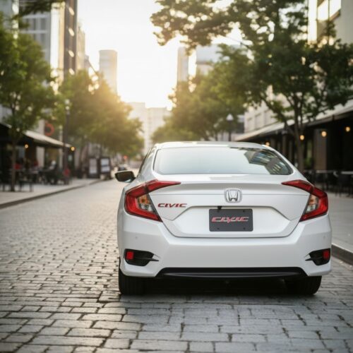 Honda Civic Uyumlu CIVIC Bagaj Logosu (Kırmızı)