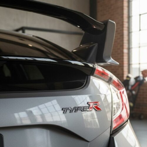 Honda CiViC Uyumlu TYPER Bagaj Logosu (SİYAH-KIRMIZI)
