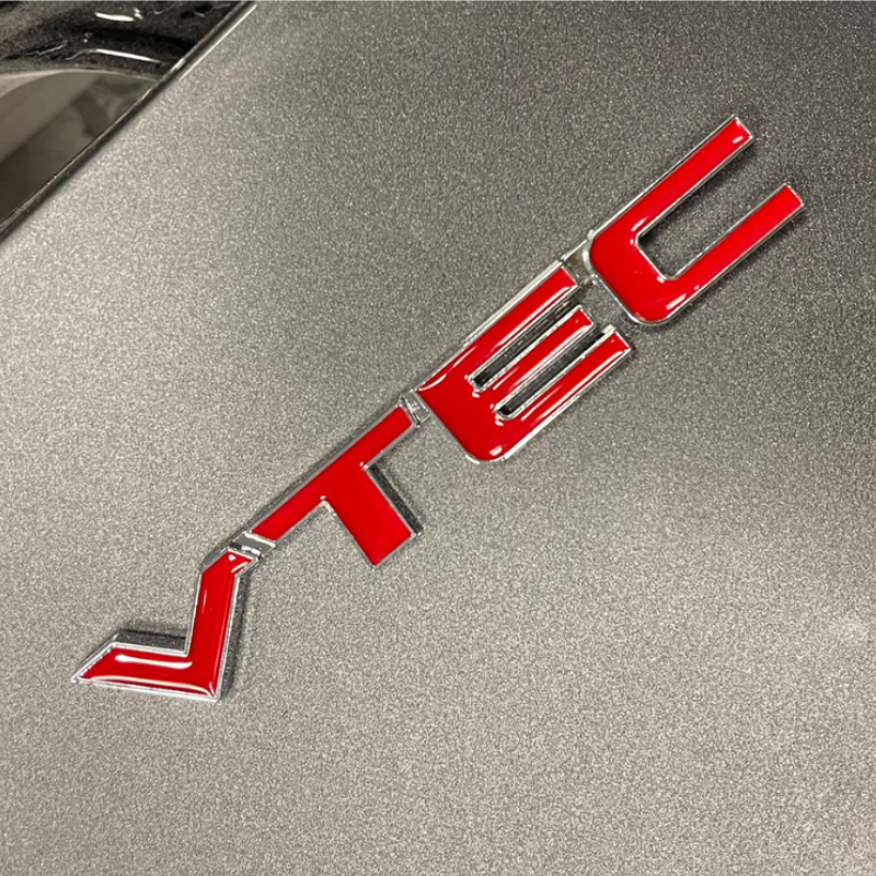 Honda Civic Uyumlu VTEC Bagaj Logosu (Kırmızı) - Görsel 2