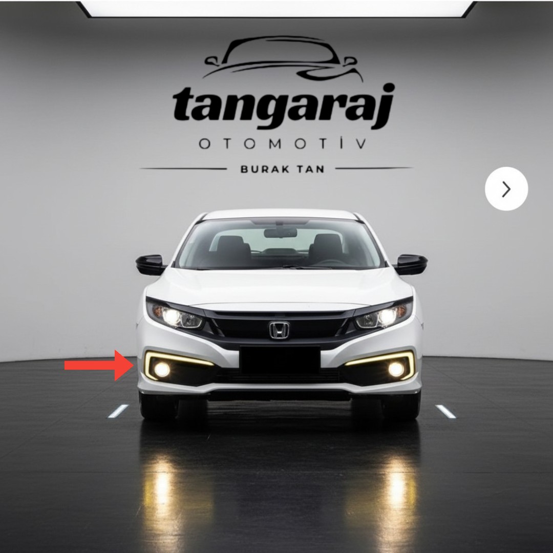HONDA CIVIC FC5 IÇIN UYUMLU MAKYAJLI KASA TEK ÇİZGİ ÖN SIS LEDI (2019 ve üzeri araçlar) - Görsel 3