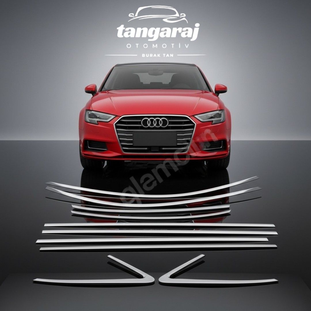 Audi A3 Cam Çerçevesi Sd Krom 10 Parça 2013 – 2020 - Görsel 3