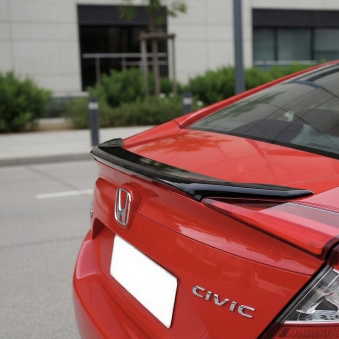 Honda Civic FC5 Spoyler Anatomik Parlak Siyah Boyalı, Abs Plastik - Görsel 3