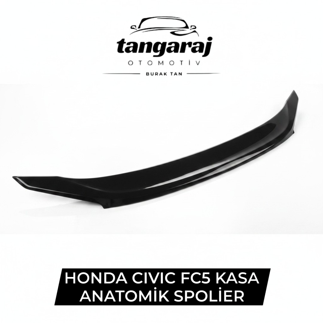 Honda Civic FC5 Spoyler Anatomik Parlak Siyah Boyalı, Abs Plastik