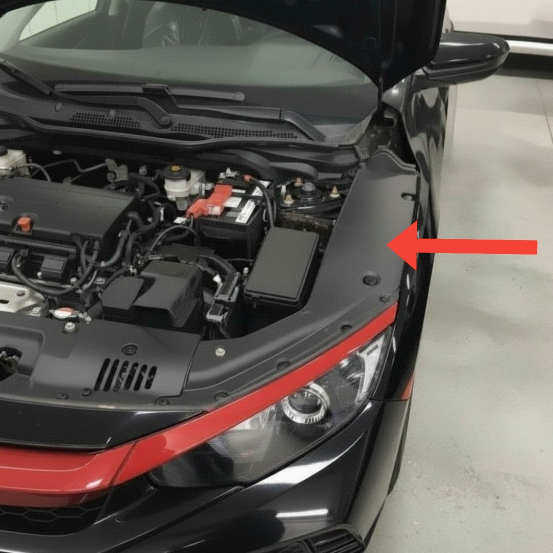 HONDA CIVIC FC5 2016-2021 IÇIN UYUMLU ÇAMURLUK ÜST İÇ KORUMA KAPLAMASI - Görsel 2