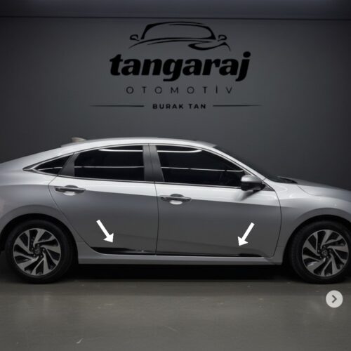 Honda Civic FC5 Kasa Yan Kapı Çıtası-Piano Black (2016-2021 Model Arası)
