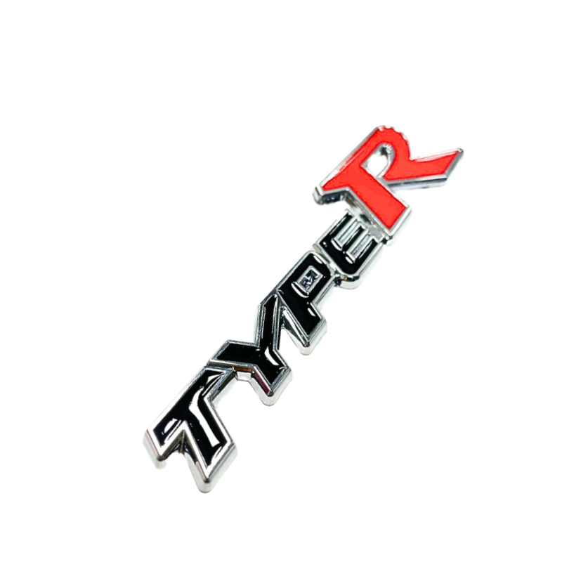 Honda CiViC Uyumlu TYPER Bagaj Logosu (SİYAH-KIRMIZI) - Görsel 4