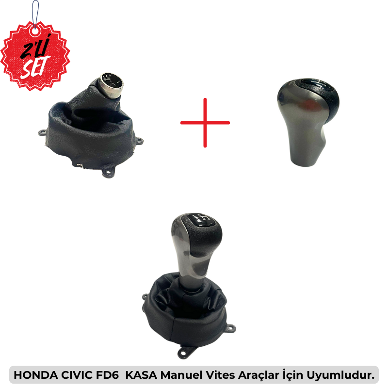 Honda Civic FD6 Kasa Vites Körüğü 2’li Set (Manuel Vites 2006-2011 Model Arası)